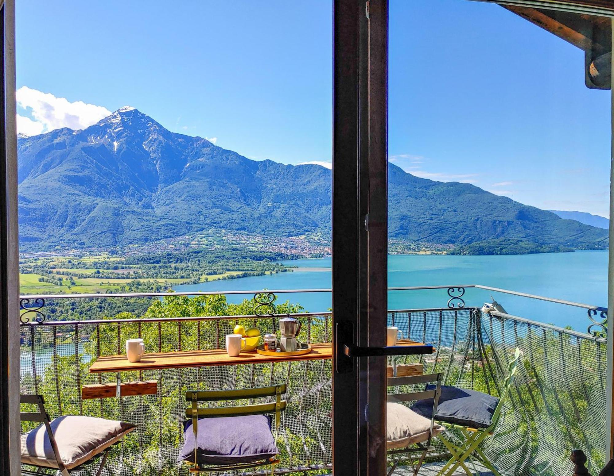 Panorama Ferienwohnung Lorenzo Gera Lario Exterior foto